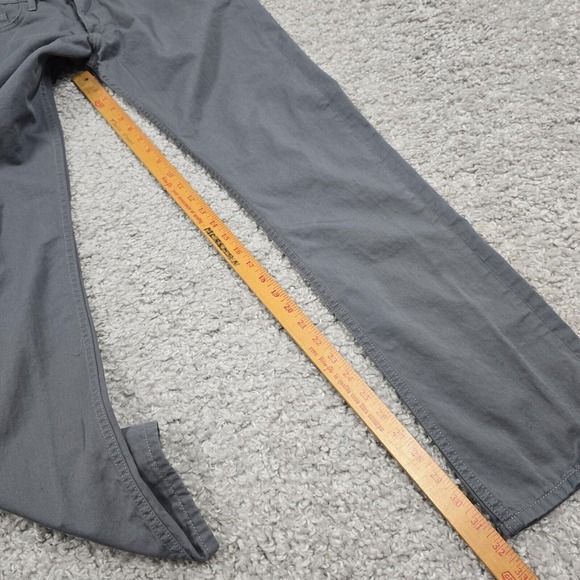 Gustin Pants Men 33 (Fits 30x32) Gray Straight Button Fly Twill Five Pocket READ - Picture 13 of 15